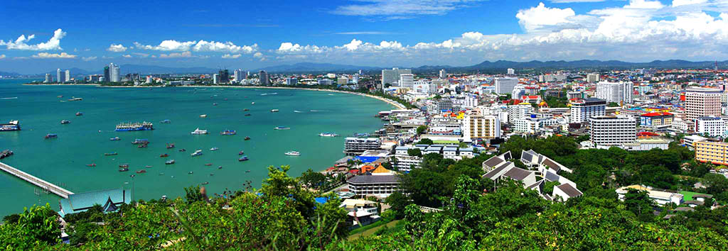 A panorama from Pratumnak Hill which every Pattaya newbie should visit