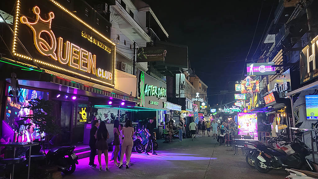 The lights of Soi LK Metro in Pattaya